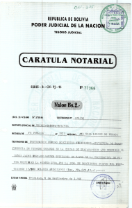 CARATULA NOTARIAL