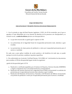 Hoja informativa Real Decreto Legislativo 1 2013 en relación con