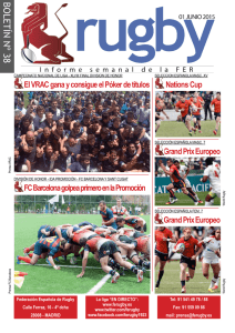 Boletín 38 - Federación Española de Rugby