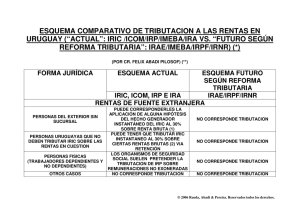 esquema comparativo de tributacion a las rentas en uruguay