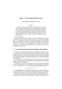 Tema 3. El modelo Relacional