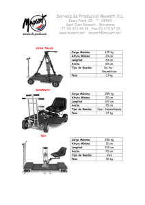 STAR TRACK Carga Máxima 125 kg Altura Mínima 20 cm Longitud