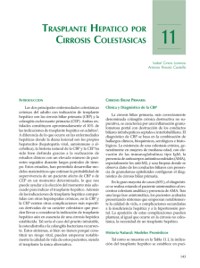 trasplante hepatico por cirrosis colestasicas