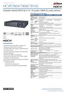 Grabador DAHUA HDCVI HCVR7804S HCVR7808S