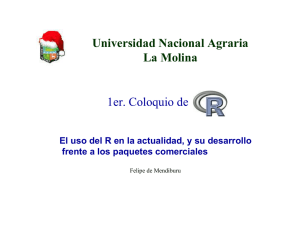 1er. Coloquio de Universidad Nacional Agraria La Molina