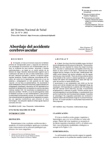 Abordaje del accidente cerebrovascular