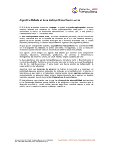 Argentina Debate el Área Metropolitana Buenos Aires