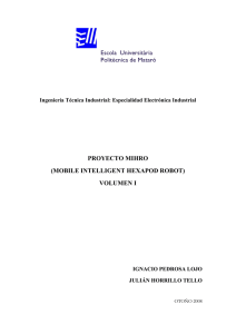 proyecto mihro (mobile intelligent hexapod robot) volumen i