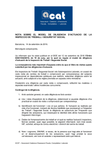 003 nota diligencia actuacion - Associació Catalana d`Assessors