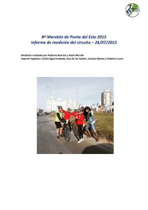 Medición del circuito Maratón 2015