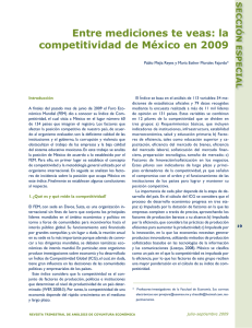 Entre mediciones te veas: la competitividad de México en 2009