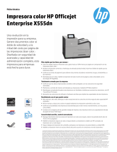Impresora color HP Officejet Enterprise X555dn