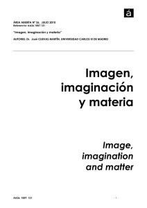 Imagen, imaginación y materia - E
