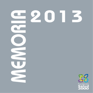 Memoria Anual 2013 - Fundación Merck Salud