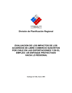 Evaluación impactos acuerdos libre comercio Chile