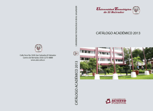 Abrir Catálogo Académico - Universidad Tecnológica de El Salvador