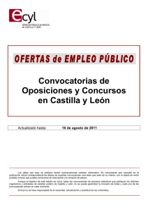 Boletín Oposiciones CyL 110816