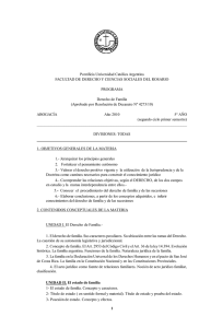 Derecho de Familia - Universidad Católica Argentina