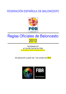 Reglas Oficiales FIBA 2012 - Federación Galega de Baloncesto