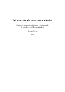 Introducción a la redacción académica Santiago Koval 2013