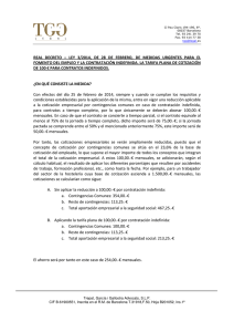 RDL 3.2014, Tarifa plana de cotizacion de 100 euros