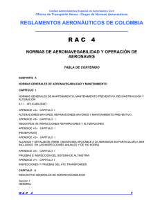 reglamentos aeronáuticos de colombia