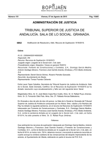 TRIBUNAL SUPERIOR DE JUSTICIA DE ANDALUCÍA. SALA DE LO
