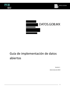 Guía de implementación de datos abiertos