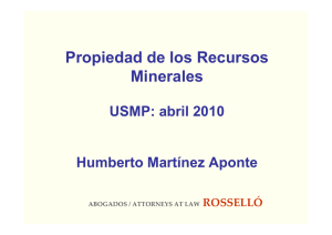 Propiedad de los Recursos Minerales