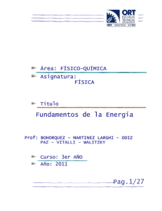 Pag.1/27 Fundamentos de la Energía Fundamentos de la Energía