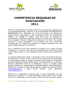 competencia brigadas de evacuación 2011.