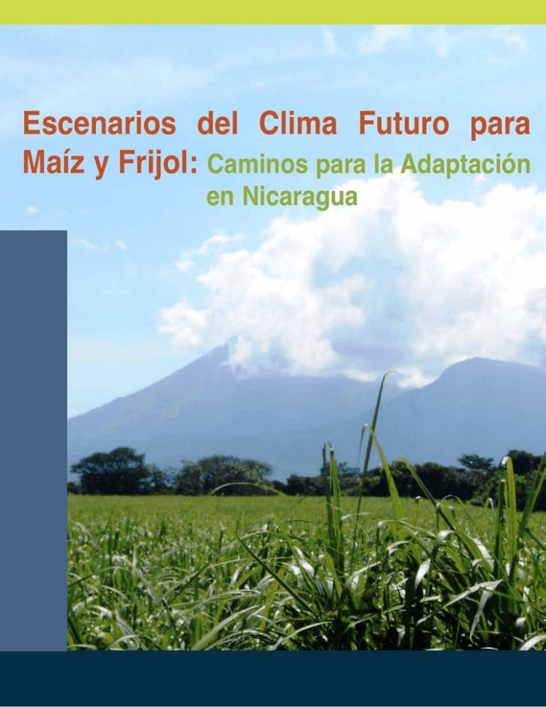 Escenarios del clima futuro para el frijol y maíz
