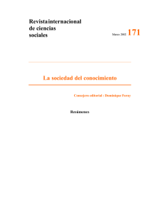 No. 171: La sociedad del conocimiento - Resúmenes [PDF
