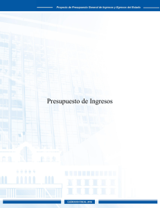 Presupuesto de Ingresos - Ministerio de Finanzas Públicas