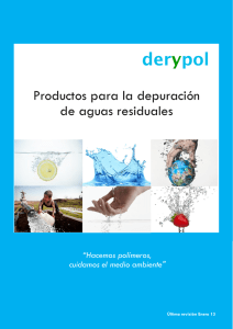 Derypol Catálogo de polímeros para tratamiento de aguas