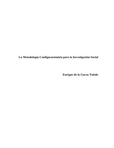 Próximo libro de Metodología Configuracionista para las - UAM-I