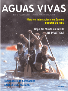 aguas vivas - Federación Española de Piragüismo