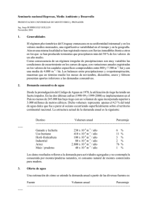 Seminario nacional Represas, Medio Ambiente y Desarrollo 1