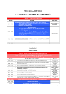 programa general v congreso cubano de meteorología
