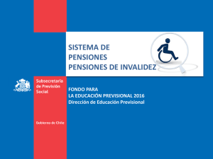 Pensiones de Invalidez - Subsecretaría de Previsión Social