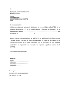 2) (Nombre de la empresa solicitante) Quito D.M. (fecha) Doctora