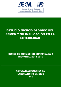 estudio microbiológico del semen y su implicación en la esterilidad