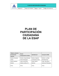 plan de participación ciudadana de la esap
