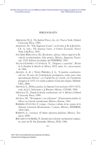 BIBLIOGRAFÍA AbrAhAM, H. J., The Judicial Process, 6a. ed., Nueva