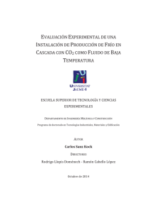 Evaluación experimental de una instalación de producción de frío