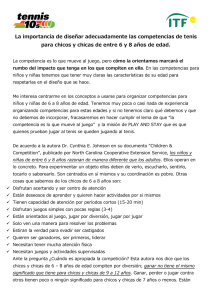 Importancia de diseñar adecuadamente las competencias 6 y 8 años