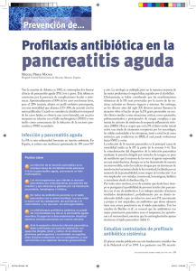 Profilaxis antibiótica en la pancreatitis aguda