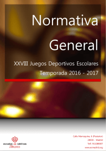 Normativa General - Escuelas Católicas de Madrid