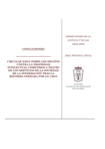conclusiones circular 8-2015 - Ilustre Colegio de Abogados de Madrid