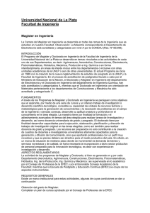 Maestria en Ingenieria - Universidad Nacional de La Plata